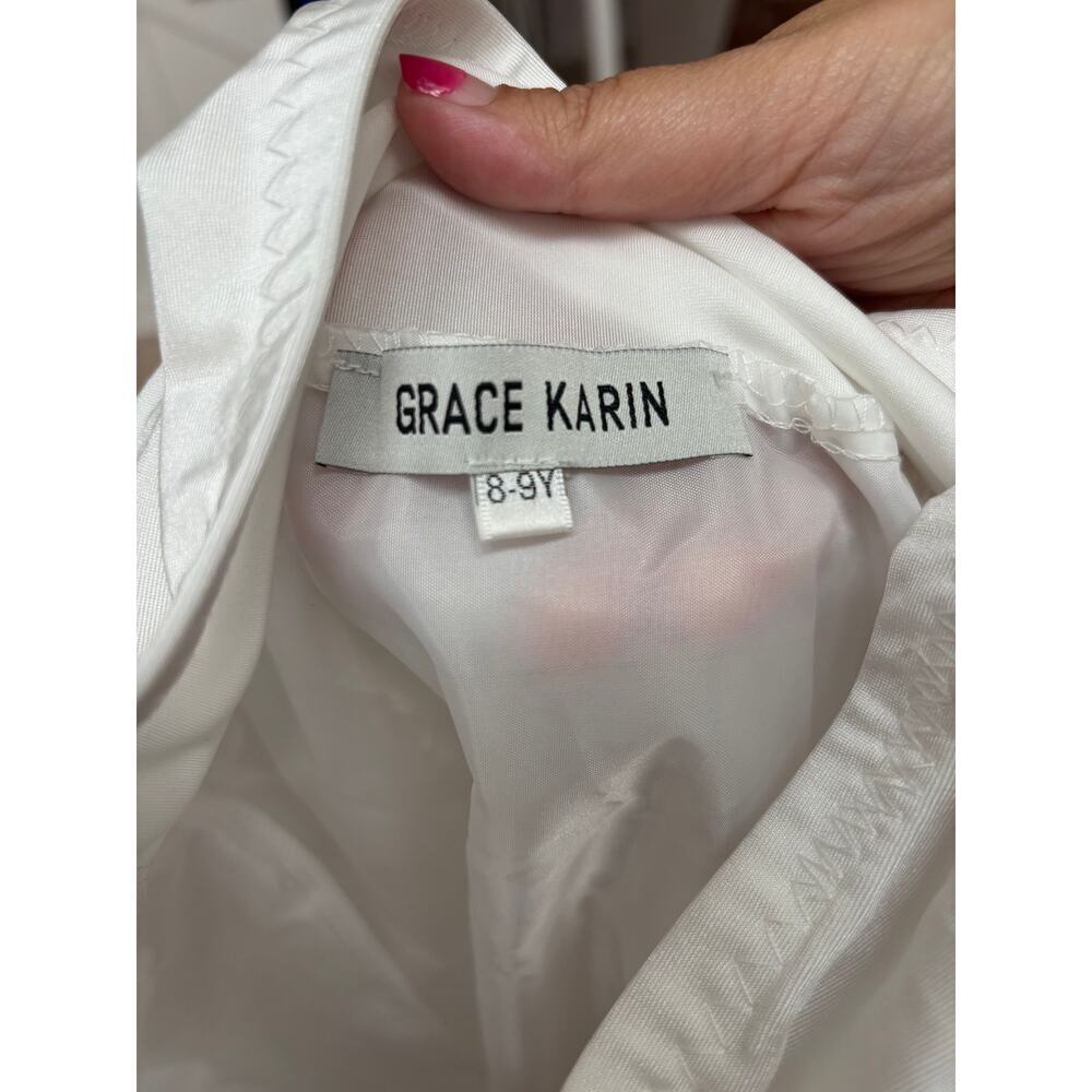 Grace Karin Girls White Ankle Length Crinoline Underskirts Size 8-9 Y - Picture 4 of 5